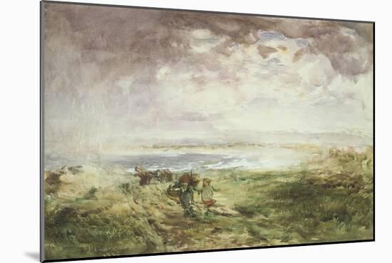 Scottish Shore, 19th Century-William Mactaggart-Mounted Giclee Print