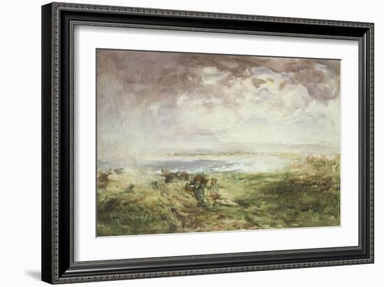 Scottish Shore, 19th Century-William Mactaggart-Framed Giclee Print