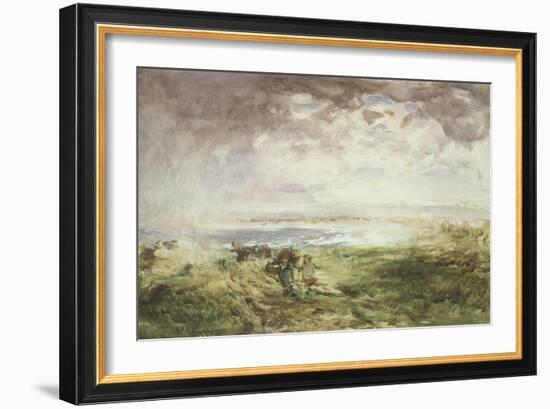 Scottish Shore, 19th Century-William Mactaggart-Framed Giclee Print