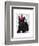 Scottish Terrier and Party Hat-Fab Funky-Framed Art Print