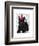 Scottish Terrier and Party Hat-Fab Funky-Framed Art Print