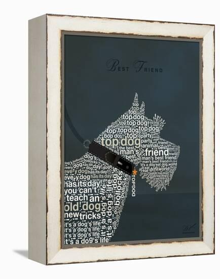 Scottish Terrier Best Friend-Dominique Vari-Framed Stretched Canvas