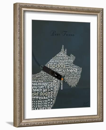 Scottish Terrier Best Friend-Dominique Vari-Framed Art Print