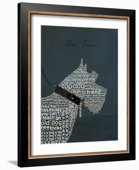 Scottish Terrier Best Friend-Dominique Vari-Framed Art Print