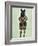 Scottish Terrier in Kilt-Fab Funky-Framed Art Print