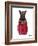 Scottish Terrier in Pin Plaid Shirt-Olga Angellos-Framed Art Print