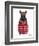 Scottish Terrier in Pin Plaid Shirt-Olga Angellos-Framed Art Print