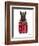 Scottish Terrier in Pin Plaid Shirt-Olga Angellos-Framed Art Print