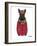 Scottish Terrier in Pin Plaid Shirt-Olga Angellos-Framed Art Print