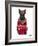 Scottish Terrier in Pin Plaid Shirt-Olga Angellos-Framed Art Print