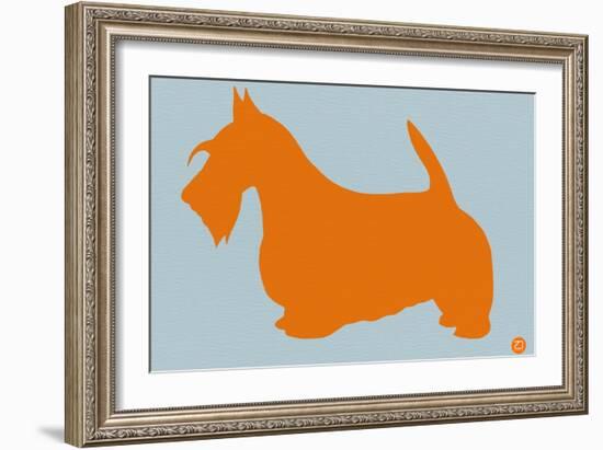 Scottish Terrier Orange-NaxArt-Framed Art Print