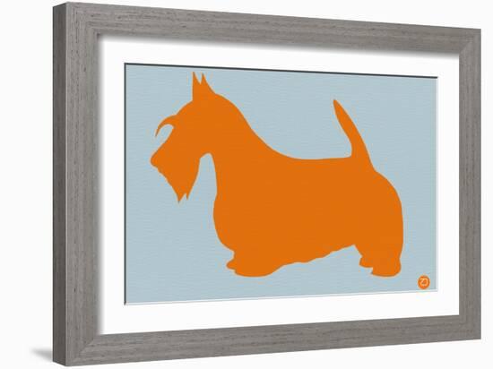 Scottish Terrier Orange-NaxArt-Framed Art Print