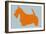 Scottish Terrier Orange-NaxArt-Framed Art Print