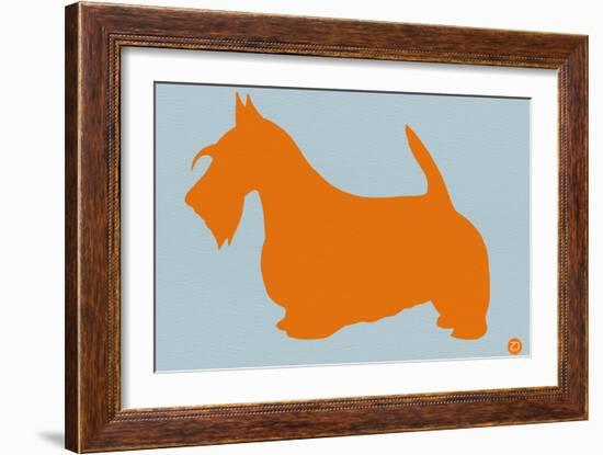 Scottish Terrier Orange-NaxArt-Framed Art Print