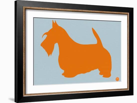 Scottish Terrier Orange-NaxArt-Framed Art Print