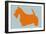 Scottish Terrier Orange-NaxArt-Framed Art Print