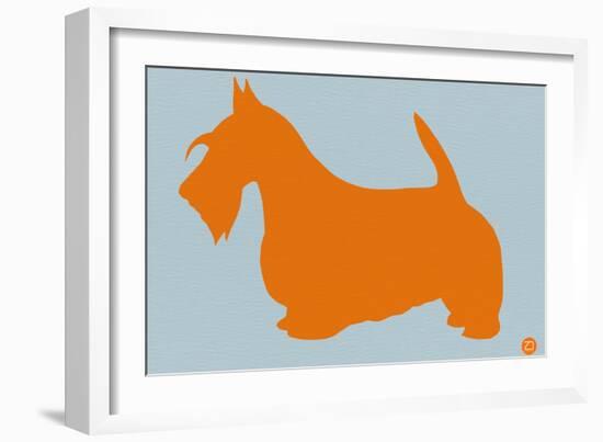 Scottish Terrier Orange-NaxArt-Framed Art Print