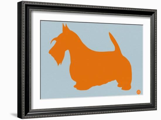 Scottish Terrier Orange-NaxArt-Framed Art Print