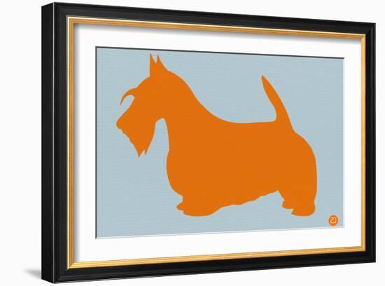 Scottish Terrier Orange-NaxArt-Framed Art Print