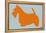 Scottish Terrier Orange-NaxArt-Framed Stretched Canvas