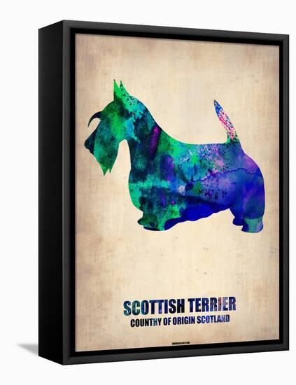 Scottish Terrier Poster-NaxArt-Framed Stretched Canvas