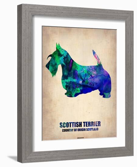 Scottish Terrier Poster-NaxArt-Framed Art Print