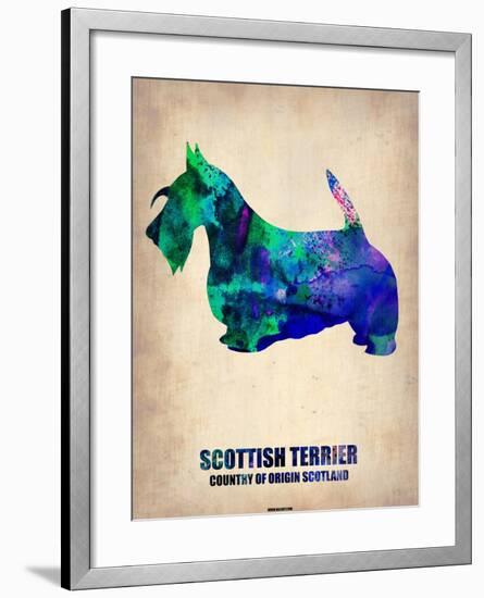 Scottish Terrier Poster-NaxArt-Framed Art Print