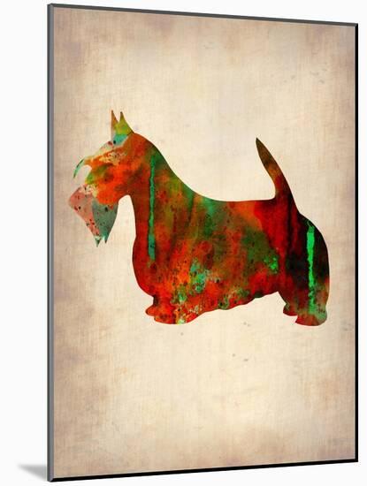 Scottish Terrier Watercolor 2-NaxArt-Mounted Art Print