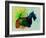 Scottish Terrier Watercolor-NaxArt-Framed Art Print