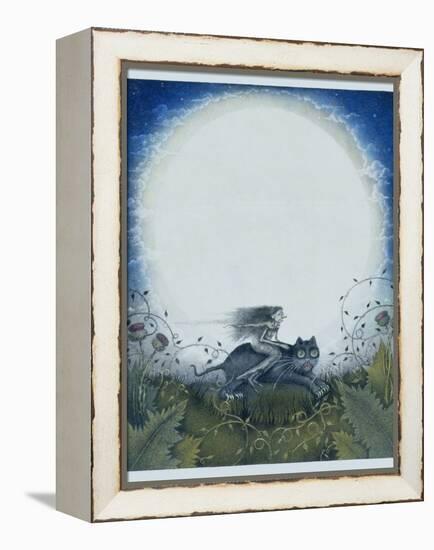 Scottish Witch on a Black Cat-Wayne Anderson-Framed Premier Image Canvas