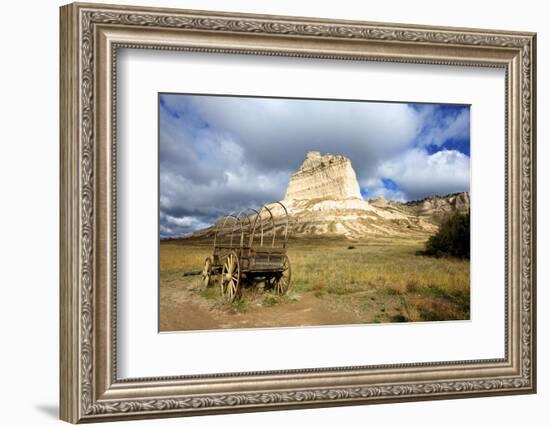 Scotts Bluff in Present Day Nebraska, Now a National Monument-Richard Wright-Framed Photographic Print