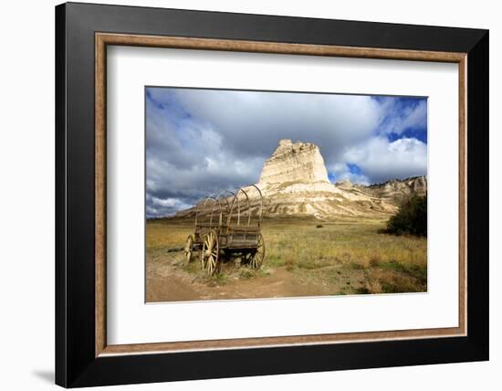 Scotts Bluff in Present Day Nebraska, Now a National Monument-Richard Wright-Framed Photographic Print