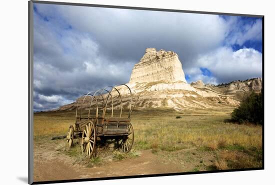 Scotts Bluff in Present Day Nebraska, Now a National Monument-Richard Wright-Mounted Photographic Print