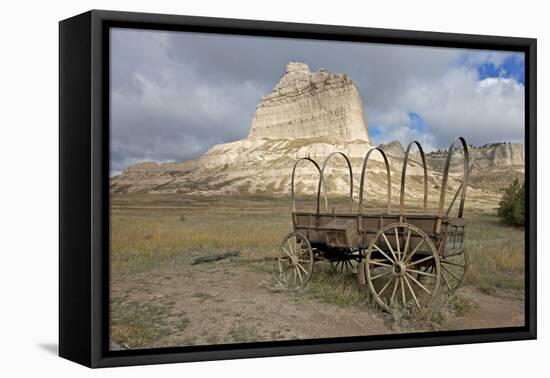 Scotts Bluff in Present Day Nebraska-Richard Wright-Framed Premier Image Canvas