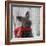 Scotty Dog Red Scarf-Clare Davis London-Framed Giclee Print