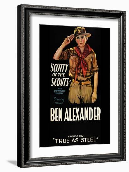 Scotty of the Scouts - True as Steel-null-Framed Premium Giclee Print