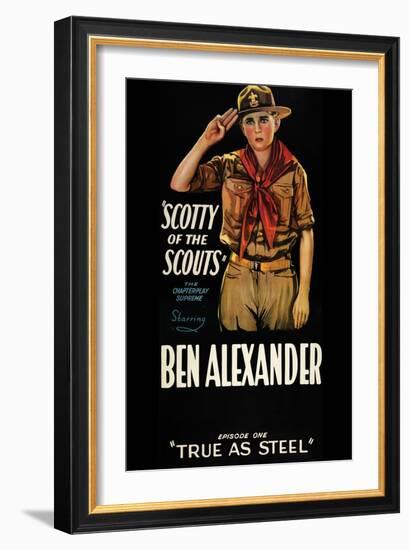 Scotty of the Scouts - True as Steel-null-Framed Art Print