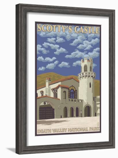 Scotty's Castle, Death Valley, California-Lantern Press-Framed Art Print