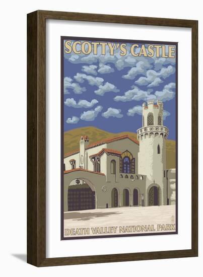Scotty's Castle, Death Valley, California-Lantern Press-Framed Art Print