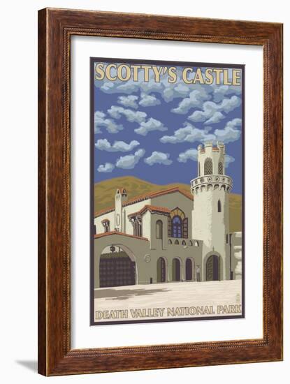 Scotty's Castle, Death Valley, California-Lantern Press-Framed Art Print