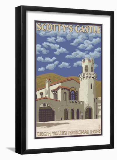 Scotty's Castle, Death Valley, California-Lantern Press-Framed Art Print