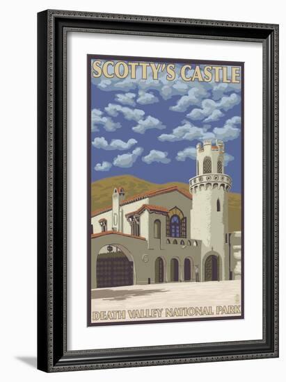 Scotty's Castle, Death Valley, California-Lantern Press-Framed Art Print