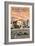 Scotty's Castle - Death Valley National Park-Lantern Press-Framed Art Print