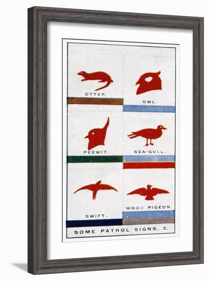 Scout Patrol Signs, 1929-English School-Framed Giclee Print