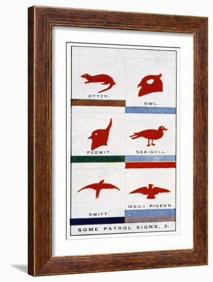 Scout Patrol Signs, 1929-English School-Framed Giclee Print