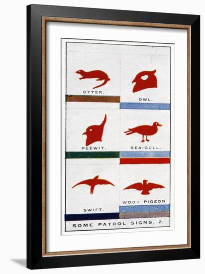 Scout Patrol Signs, 1929-English School-Framed Giclee Print