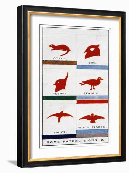 Scout Patrol Signs, 1929-English School-Framed Giclee Print