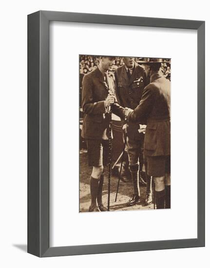 'Scout's Handshake' - Rally at Adelaide, 1927 (1937)-Unknown-Framed Photographic Print