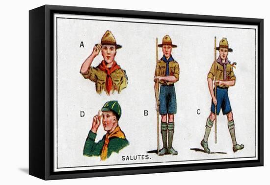 Scout Salutes, 1929-English School-Framed Premier Image Canvas