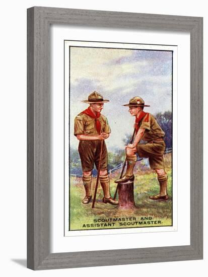 Scoutmaster and Assistant Scoutmaster, 1929-English School-Framed Giclee Print